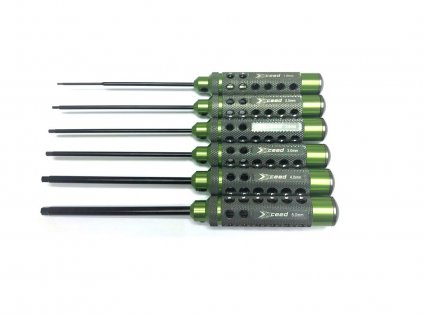 Allen keys - metric - ALU version SET: 1.5; 2.0; 2.5; 3.0; 4.0&5.0x120mm, 6 pcs. (HSS type)