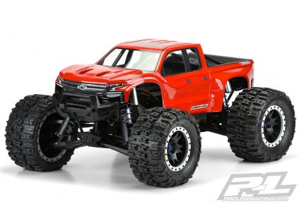 Karoserie čirá, předříznutá, 2019 Chevy Silverado Z71 Trail Boss pro TRAXXAS X-MAXX