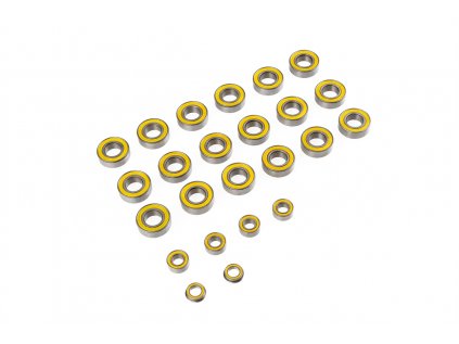 Bearings with yellow rubber. dust bag set for models (KYOSHO/MUGEN/HYPER-7)