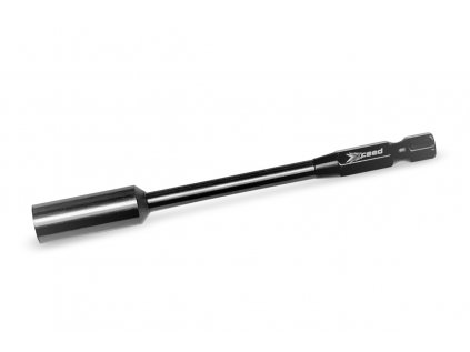 Handle for cordless screwdriver - socket wrench 7.0 x 100mm - black titanium