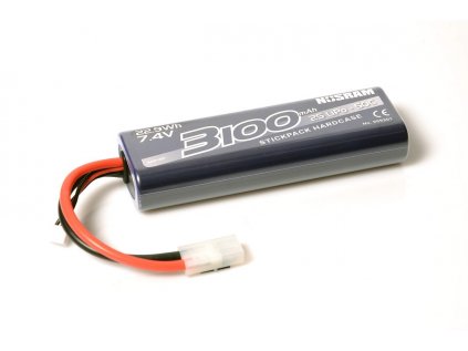 NOSRAM 3100mAh - 7.4V - 50C LiPo Car Stickpack Hardcase - Tamiya konektor