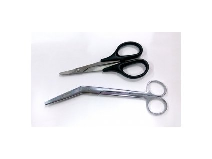 Scissors for lexan - angled + Scissors for lexan - curved