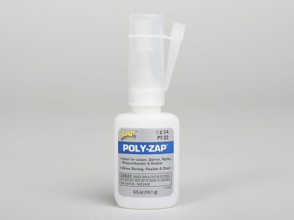 POLY-ZAP 14.1g (1/2oz) medium int. plastic glue