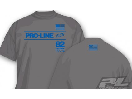 Pro-Line Factory Team tričko šedé - vel."XXL"