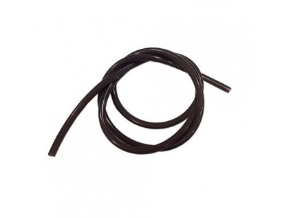 SILICONE fuel hose, color transparent black, 1m