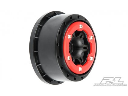 Split Six 2.2"/3.0" Rear TRX Slash Black/Red Disc 2pcs.