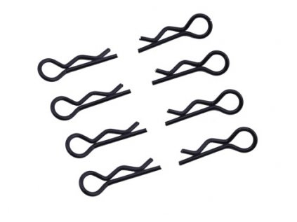 Small body clips 1/8 - right and left 4 pcs. - black