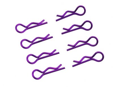 Small body clips 1/8 - right and left 4 pcs. - purple