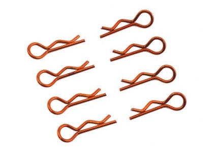 Small body clips 1/8 - right and left 4 pcs. - orange