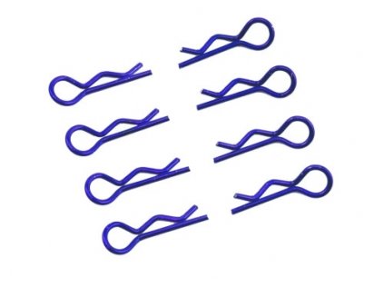Body clips large 1/8 - right and left 4 pcs. - blue