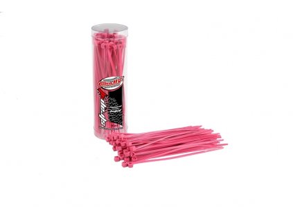 Tightening tapes 2.5x100mm - 50 pcs. - pink