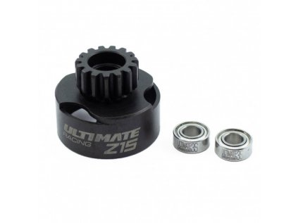 Ventilated clutch drum Z15 teeth including two ball bearings