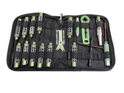 XCEED Combined tool set for On-Road models (17 pieces) with tool bag (HSS type)