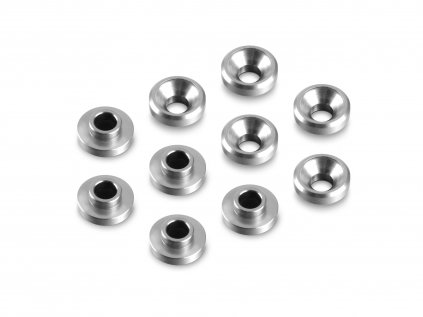 MACHINED ALUMINUM COUNTERSUNK CENTERING SERVO SHIM (10)