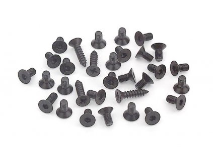 BLACK HEX AND PHILLIPS SCREW SET FOR T1 (31)