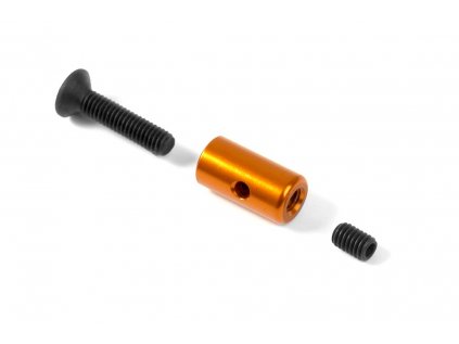 ALUMINUM EXHAUST WIRE MOUNT - ORANGE