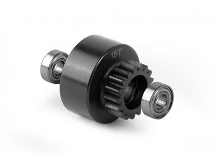 CLUTCH BELL 18T WITH OVERSIZED 5x12x4MM BALL-BEARINGS