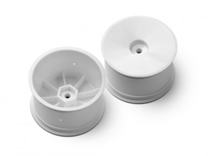 2WD/4WD REAR WHEEL AERODISK WITH 12mm HEX IFMAR - WHITE - HARD (2)