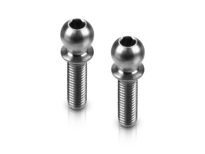 HUDY Titanium Ball Stud D=4.9 / L=10 / S=3.5 / 2mm Hex (2)