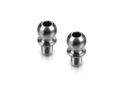 HUDY Titanium Ball Stud D=4.9 / L=4 / S=3.5 / 2mm Hex (2)