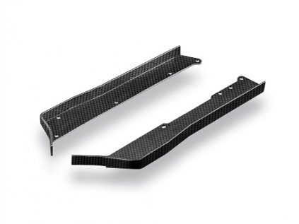 XB4 CARBON FIBER CHASSIS SIDE GUARD L+R - NARROW FRONT - V2