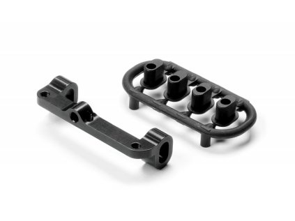 ALU UPPER ARM HOLDER -  RIGHT - BLACK - SWISS 7075 T6 - SET