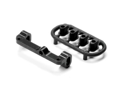 ALU UPPER ARM HOLDER -  LEFT - BLACK - SWISS 7075 T6 - SET