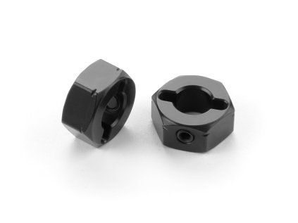 ALU WHEEL HUB 12MM - BLACK (2)