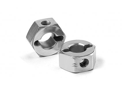 ALU WHEEL HUB 12MM - OFFSET "+0.75MM" - BLACK (2)