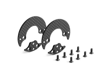 GRAPHITE REAR AERODYNAMIC DISC 1.6MM - LEFT+RIGHT - SET