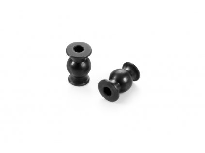 BALL STUD 6.8MM WITH BACKSTOP - M3 - NICKEL COATED (2)