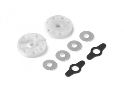 2-WAY FLOW DELRIN SHOCK PISTON 5-H. (1.5MM) & 2-H. (1.0MM) (2)