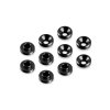 Machined Alu Countersunk Centering Servo Shim - Black (10)