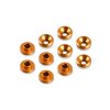 Machined Alu Countersunk Centering Servo Shim - Orange (10)