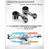 ALU STEERING ARM FOR FRONTWARD LINKS - SWISS 7075 T6 - SET