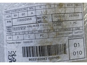 SUSPNSION ARM REAR R 706002956