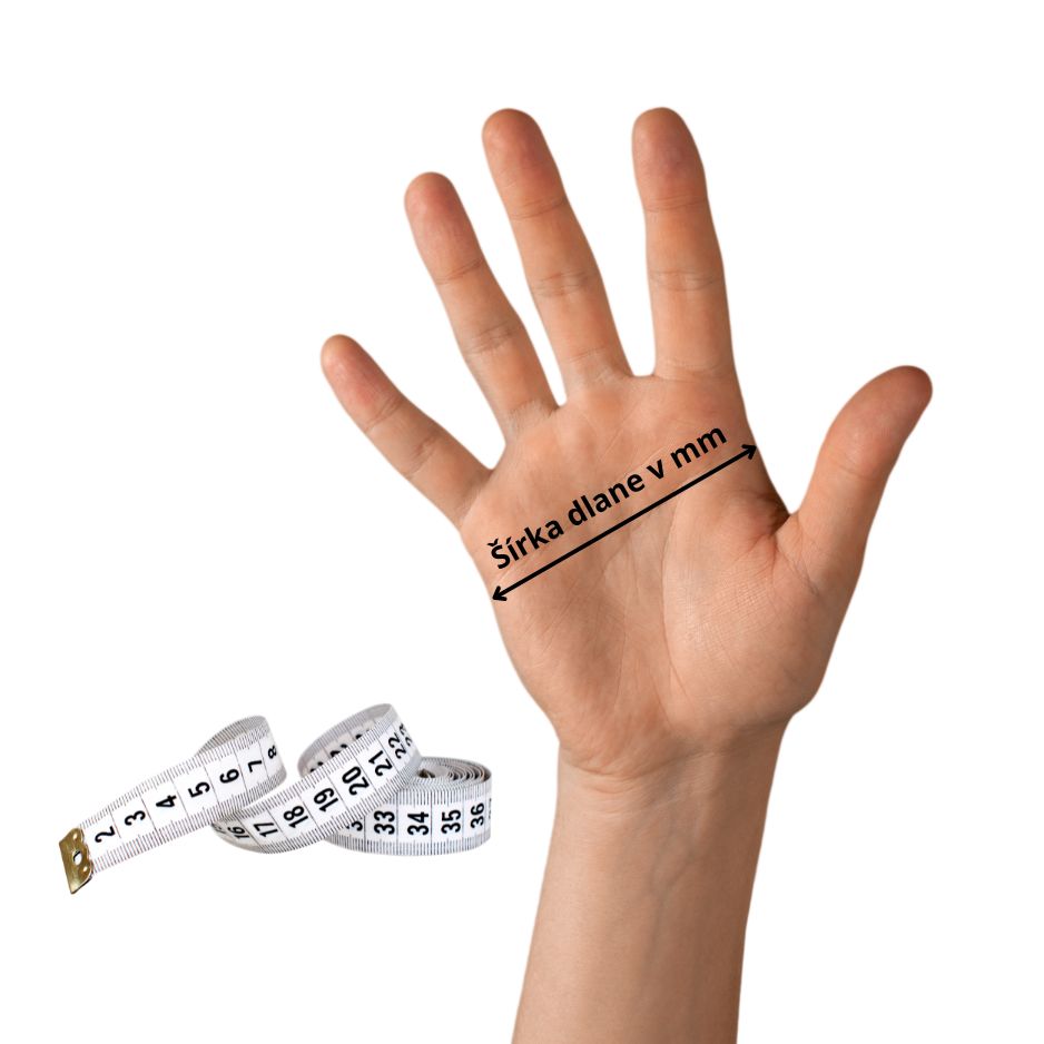 Šírka dlane v mm