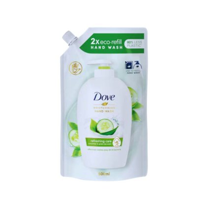 Dove refreshing care cucumber green tea nahradná náplň 500 ml xrukavice