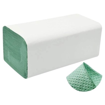 Papierove utierky zelene 1 vrstvove zz eco 250 ks 25 x 20 cm xrukavice