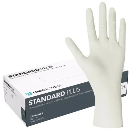 Latexove rukavice Unigloves Standard Plus 100 ks