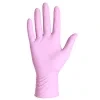 Ruzove nitrilove rukavice mercator pink