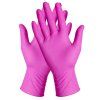 Magenta nitrilove rukavice nepudrovane