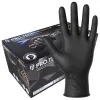 Pevné nitrilové rukavice - PRO.TECT BLACK HD, 100 ks