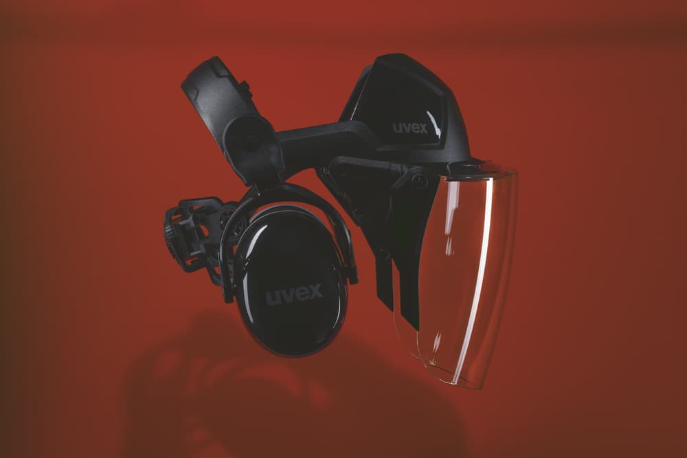 uvex pheos faceguard s mušlovými chrániči sluchu K1P