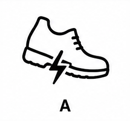 A – antistatická obuv