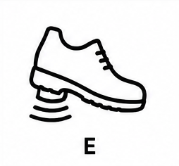 E – absorpce energie v patě