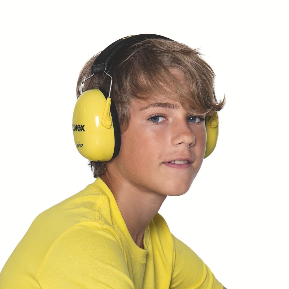 Žluté dětské ochranné sluchátka uvex K Junior