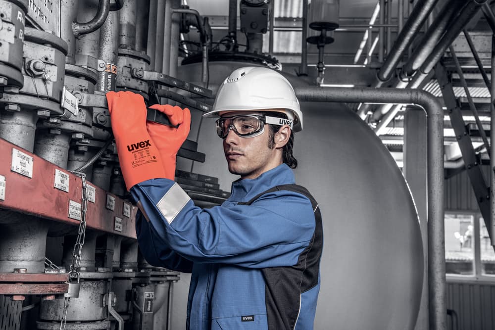 Chemicky odolné rukavice uvex profaprotect CN34