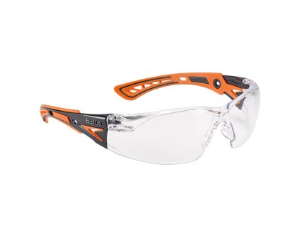 Ochranné pracovní brýle Bollé RUSH+ čiré - oranžové