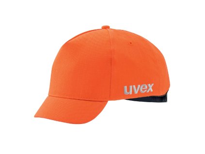 Reflexní oranžová protinárazová čepice uvex u-cap sport 9794490 - krátký kšilt